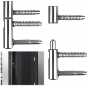 2 Pi&egrave;ces Gond Porte Paumelle a Visser Charni&egrave;res de Porte Paumelle Gonds Porte Acier Charni&egrave;res de Porte &agrave; Visser Paumelles de Porte Trident Conique pour Meubles, Portes(<60 Kg de Capacit&eacute; de Charge) - Neuf