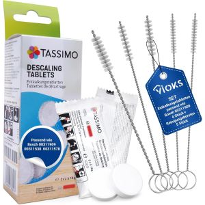 CHECARZHN--NO1-Lot De 4 Tablettes Détartrantes Pour 2 Applications De Rechange Pour Machines À Café Bosch Si¿mens 311909 + 5 s De Nettoyage ¿ Nettoyant Anticalcaire Avec s Pour Machines À Café - Neuf