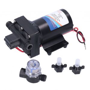 XYONG Pompe a membrane Minisize DC haute pression 8 litres, auto-amorcante, suralimentation, pour lavage de voiture, irrigation F42-103-055-102 (12 V) - Neuf