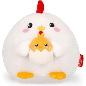 KALANKA-Legami - Peluche Super Soft, thème Hen, Format Mini, avec Carte d'Identité Personnalisable, Tient Debout, 14x15x12 cm, White - Neuf