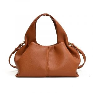 Sac De Bo&icirc;te &Agrave; D&eacute;jeuner De Couleur Pure &Agrave; La Mode Pour Femmes, Sac &Agrave; Bandouli&egrave;re Simple En Pu Avec Fermeture &Agrave; Glissi&egrave;re, Doublure En Polyester, Origine Chinoise.Marron. - Neuf