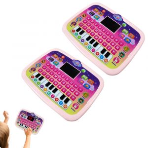 Lot de 2 tablettes &eacute;ducatives pour enfants : lettres, chiffres, couleurs et animaux - Neuf