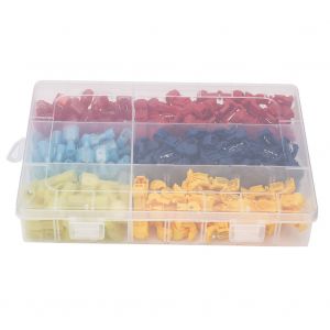 Ensemble de 220 cosses de cable a sertir electriques a verrouillage rapide et isolant en nylon - Neuf