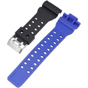 Kal-16mm Bracelet De Montre De Remplacement En Résine Naturelle Pour Montre Pour Homme - Compatible Avec Modèles G-Shock Ga-100/110/140/200/400/700 Gd-100 G-8900 Gw-8900 - Neuf
