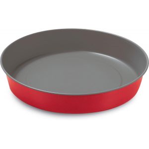 Kalanka-, Moule &Agrave; G&acirc;teau Lisse &Oslash; 28 Cm, Acier Avec Rev&ecirc;tement Antiadh&eacute;sif, Rouge Et Gris, Fabriqu&eacute; En Italie, Ligne Rossana - Neuf