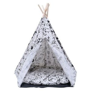 Tente Triangulaire Portable Et Confortable Pour Animaux De Compagnie Pour Chats Et Petits Chiens - &Eacute;l&eacute;gante, Durable, Facile &Agrave; Nettoyer, Parfaite Pour La D&eacute;coration Int&eacute;rieure - Neuf