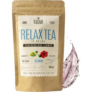 Infusion Anti Stress Naturel-Aide Au Sommeil-Sérénité-Détente,Infusion Vrac,Camomille,Melisse,Cannelle,Millepertuis,Hibiscus,Fenouil,Fleur De Houblon,Reglisse,Cardamome-100g - Neuf