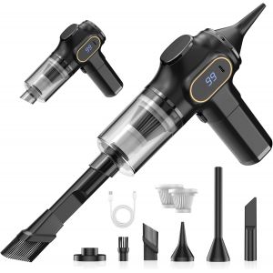 XCQ-508, Aspirateur &agrave; Main, Noir, 11 W, 10 gallons, 75 d&eacute;cibeles - Neuf