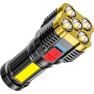 Lampe De Poche Led Rechargeable Ultra Lumineuse Torche Portable Modes &Eacute;clairage Pour Camping Randonn&eacute;e Et Utilisation Ext&eacute;rieure Design Ergonomique Et &Eacute;clairage Pratique Et - Neuf