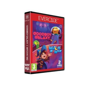 Evercade - Goodboy Galaxy + Witch n' Wiz - Cartouche 35 R&eacute;tro Gaming - Neuf