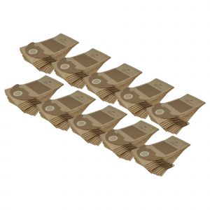 vhbw 100x Sacs compatible avec K&auml;rcher 3001 Plus, 3001, 2601, 2501, 2601 plus, A 2120, 2501TE aspirateur - 42cm x 25cm marron - Neuf