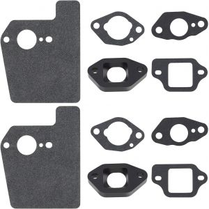 MEVRONISSHOP-Kit de 2pcs Joints d'isolateur de Carburateur Compatible avec Honda GCV160 GCV160A GCV160LA GCV160LAO GCV160LE Pi&egrave;ces de Moteurs de Tondeuse &agrave; Gazon - Neuf