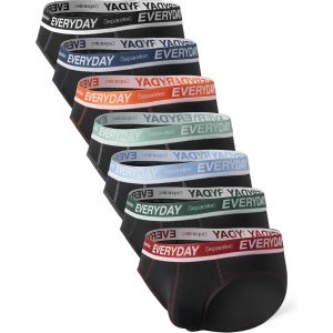 Kgabery-Slip Homme Lot De 7 Caleçon En Coton Poches Séparetées Sous-Vêtement Multi Pack Boxers Multicolore Chaque Couleur Pour Chaque Jour - Neuf