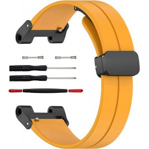 Kal-Bracelet En Silicone Avec Boucle Magnétique Pour Montres Casio Sgw-100/200/Gw-3000b/3500b - 20mm, Unisexe, Étanche Et Coloré - Neuf