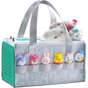 Sansh-Sac De Transport Pour Toniebox Starter Set Et Accessoires, Sac De Rangement En Feutre Pour Figurine Tonies Et Toniebox Étui De Transport Tonies Avec Poignée Pour Toniebox Et Accessoires (Vert) - Neuf