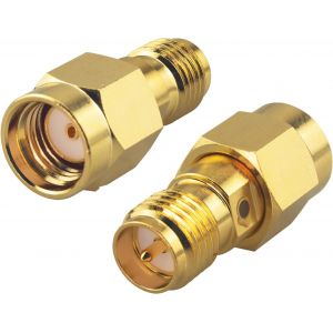 Loranka-Adaptateur Rp-Sma M&acirc;le Vers Rp-Sma Femelle 0.05 Plaqu&eacute; Or Pour Fpv Drone Signal Booster Wireless Lan Device Pack Of 2 - Neuf