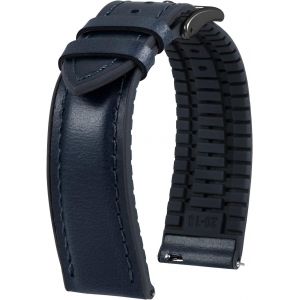 Eryi-Bracelet Montre En Cuir 22mm 21mm 20mm 19mm 18mm 16mm 14mm Cuir Ciré À L'huile Et Silicone Hybrid Bracelets De Montre À Dégagement Rapide Pour Homme Femme 6 Couleurs - Neuf
