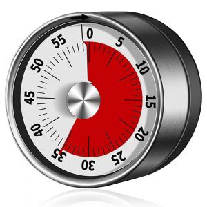 Minuterie M&eacute;canique - Chronom&egrave;tre Magn&eacute;tique De 60 Minutes Pour Cuisiner,Cuisiner,S'entra&icirc;ner En Salle De Sport,&Eacute;tudier - Neuf