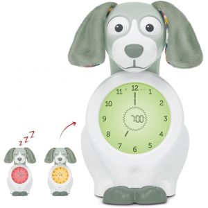 Davy The Dog Clock - Horloge d'entra&icirc;nement au Sommeil et veilleuse pour Enfants | r&eacute;veil Lumineux | Aidez Votre Enfant &agrave; Apprendre Quand se r&eacute;veiller | Luminosit&eacute; r&eacute;glable | Arr&ecirc;t Automatique - Neuf