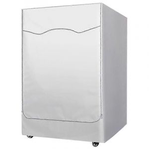 Housse de sèche-linge argentée,Housse de machine à laver Housse de protection premium pour lave-linge et sèche-linge (58-65 cm) - Neuf