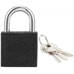 Cadenas en laiton et serrure de porte en fer noir épaissi pour dortoir domestique cadenas portable50mm - Neuf