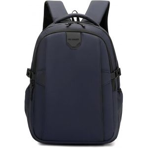 Sac À Dos Ordinateur Portable Homme Sac À Main Sac À Dos Polyvalent Sac À Dos À Armature Imperméable Pu Film Sac À Dos De Voyage Travail Travail Université Grande Capacité École Cartable - Neuf