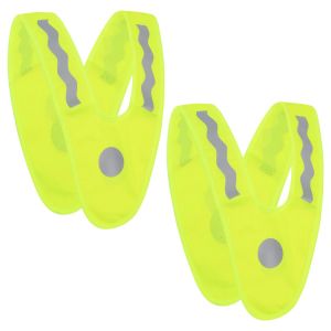2 Pi&egrave;ces Gilet De S&eacute;curit&eacute; Pour Enfants, Gilet R&eacute;fl&eacute;chissant Et Lumineux, Gilet De Visibilit&eacute; Pour V&eacute;lo, Promenade Ou Nuit, 100 G, Polyester Respirant - Neuf