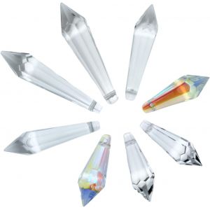 Mevronisshop-Crystal Set 8 Pieces 'lace' 38mm&iquest;55mm&iquest; 63 Mm 30% Pbo Feng Shui Rainbow Crystal Suncatchercristaux De Haute Qualit&eacute; Avec 30% De Pbo, Tailles Vari&eacute;es De 38 &Agrave; 63 Mm - Neuf