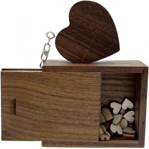 USB3.0 Cl&eacute;s USB3.0 Stick USB Flash Drive Pendrive avec Boite en Bois | Stockez des Films, des Images, des Documents | pour l'autoradio, la Photographie, Les Affaires, etc.(64Go,Bois de Noyer) - Neuf