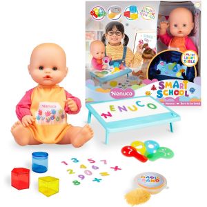 wagner-Smart School Poupée 35 Cm Avec Corps Rigide Avec Table Basse Lumineuse Multicolore,Accessoires Pour Pré Écolier,+3 Ans,Célèbre (Nfn97000) - Neuf