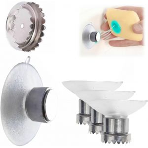 KAL-Lot De 3 Porte-Savon Magnétiques - Porte-Savon - Porte-Savon À Ventouse - Sans Perçage - Sans Perçage - Distributeur De Savon En Acier Inoxydable Pour Cuisine Et Salle De Bain - Neuf