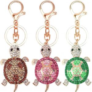 TIANYI-3 Pi&egrave;ce Porte-cl&eacute;s tortue de mer, Porte Cl&eacute;s de Tortue, Porte Clef Maison pour Femmes, Pour Portefeuille, Sac &agrave; Dos, Sac &agrave; Main, T&eacute;l&eacute;phone Portable - Neuf