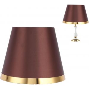 Abat-Jour En Tissu E27,Abat-Jour Simple De Style Europ&eacute;en R&eacute;sistant &Agrave; L'usure,Couvercle De Lampe De D&eacute;coration Pour La Lampe De Table,Fournitures De Lampadaire(Brun) - Neuf
