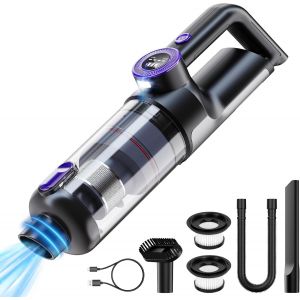 lbgwp60-Brushless Aspirateur Voiture Sans Fil Puissant 18000Pa, Aspirateur A Main Sans Fil Professionnel Pour Voiture/Maison/Bureau/Animal Domestique, 3 * 2000Mah Batterie - Neuf