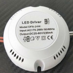 1 pc 24W 36w LED Driver plafond Driver 220v Round Driver Lighting Transform For LED Downlights Lights - Neuf