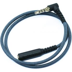 LORANKA-C&acirc;ble d&iquest;extension en cordon tress&eacute; sans n?uds avec connecteur m&acirc;le coud&eacute; &agrave; 4 p&ocirc;les de 3,5 mm et connecteur femelle &agrave; 4 p&ocirc;les de 3,5 mm pour casque audio st&eacute;r&eacute;o 20/50/100/150/200/300 cm 20cm(0 - Neuf