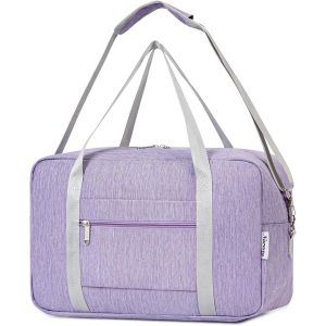 KALANKA-pour Sac de Voyage Avion Ryanair 40X20X25 Bagages à Main Pliable Bagages Sac Cabine sous Le Siège pour Femme et Homme 20L (Violet) - Neuf