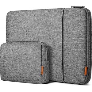 360&deg; Protection Sleeve 13 Inch Compatible with 13 MacBook Air M3/M2/M1 2025-2018, 13 MacBook Pro M2/M1 2022-2016, Surface Pro 11/10/9/X/8/7/6/5/4/3, Laptop Bag, Grey - Neuf