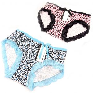 Promotion ! 2 Culottes 'scarlett' Bleu Noir (Léopard) - Taille M - Neuf