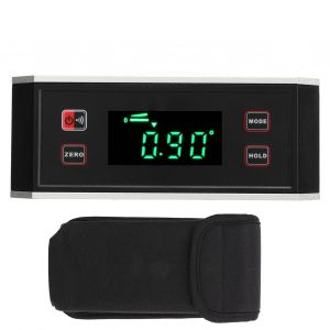 XYONG Detecteur d'angle numerique a rainure en V, base magnetique, ecran LCD retroeclaire, inclinometre, rapporteur, etanche, pour decoration - Neuf