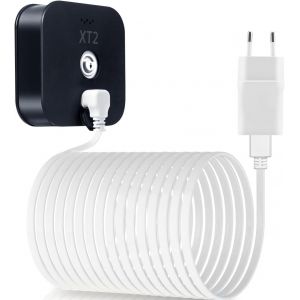 Câble Chargeur 6M Blink XT XT2 avec Adaptateur Mural,Brique Chargeur et Cordon Charge Micro USB à Angle Droit 90 Degrés Coudé,Alimentation Étanche Indoor/Outdoor pour Blink XT XT2.[Y8] - Neuf