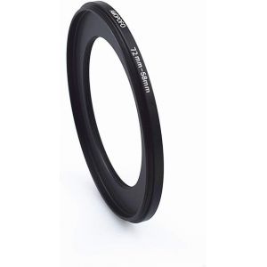 Bague D'Adaptation En Métal 72Mm À 58Mm Avec Anneau D'Adaptation Pour Filtres,Fabriqué En Métal Usiné Cnc Avec Finition Galvanisée Noir Mat,58Mm Objectifs D'Appareil Filtres Accessoires[Z4221] - Neuf