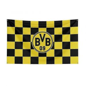 Drapeau Du Borussia Dortmund Born Pretty 3x5 En Polyester Imprime, Banniere De Sport De Course Pour Decoration - Neuf