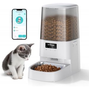 Meowserve S20 Distributeur Automatique Pour Chat 5 L U2013 Programmable Avec Application, Acier Inoxydable 304 + Abs, Pour Croquettes, Chats, Chiens Et Petits Animaux - Neuf