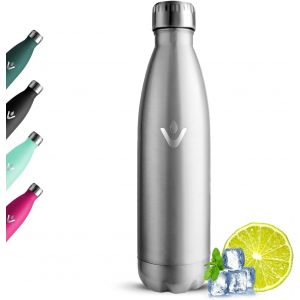 Kalanka-Gourde Isotherme 500ml, Anti Fuite Bouteille Isotherme, Sans Bpa Gourde Metal, Gourde Inox, 24h Froid Et 12h Chaud, Réutilisable Bouteille D'eau En Acier Inoxydable Pour Randonnée, Gym, École - Neuf