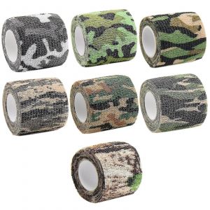 Ruban De Camouflage,7 Rouleaux Bandage Extensible Non Tiss&eacute; Auto-Adh&eacute;sif Multifonctionnel Pour Fusils De Chasse Chasse Camping Wrap Protect (7 Couleur )-Yuhao - Neuf