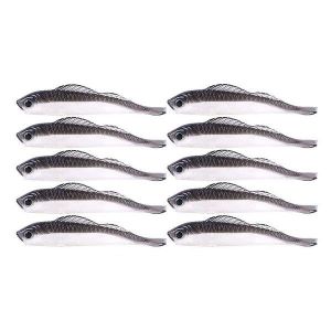 Lot De 10 Leurres De P&ecirc;che R&eacute;alistes En Forme De Poisson &iquest; App&acirc;ts Artificiels En Plastique Durable Pour Tous Les P&ecirc;cheurs &iquest; Accessoires De P&ecirc;che Essentiels - Neuf