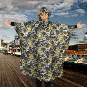 Impermeable Militaire Multifonction Pour L'exterieur, Motif Camouflage (Jaune) - Neuf