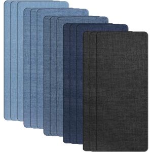 Pack De 15 À Repasser Sur Les Patchs, De Grandes Taches 28 × 12,5 Cm, Patchs De Tissu Denim, Patch De Réparation Pour Les Vêtements, Des Jeans, Des Vestes, Des Sacs - Neuf