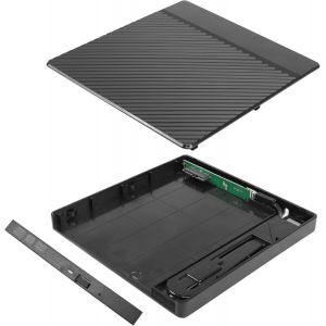 CFRY-Boîtier de Lecteur CD, Lecteur DVD Externe Obtenu par l'ajout d'un Lecteur Optique, boîtier de Montage CD - ROM (USB 3.0 12,7 mm) - Neuf